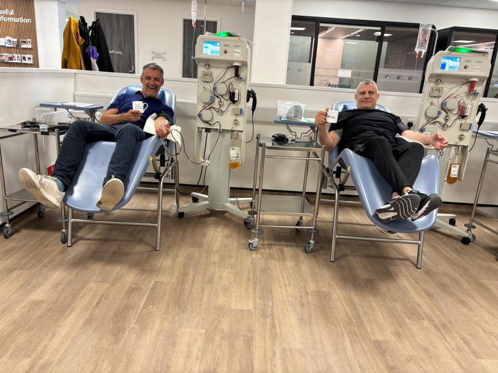 Paul Cadman and Phil Upton giving Plasma