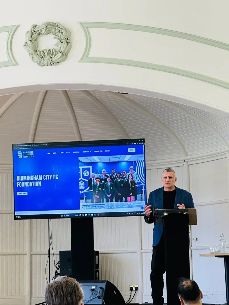 Paul Cadman speaking about the Birmingham City FC Foundation