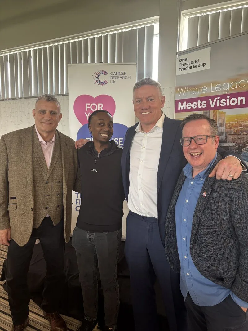 Guests at the One Thousand Trades Group event for Cancer Research UK at Birmingham Moseley Rugby Club